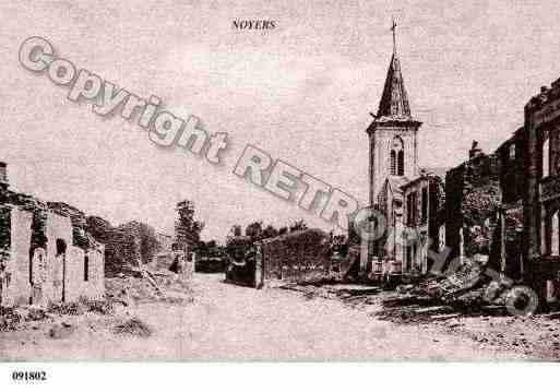 Ville de NOYERSAUZECOURT, carte postale ancienne