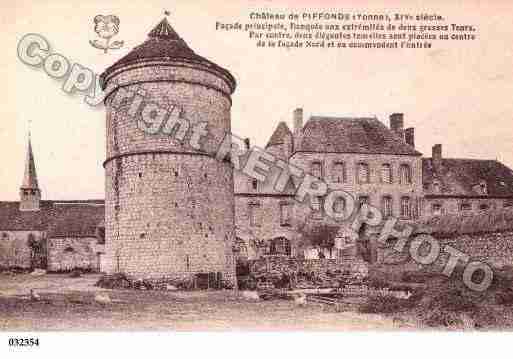 Ville de PIFFONDS, carte postale ancienne