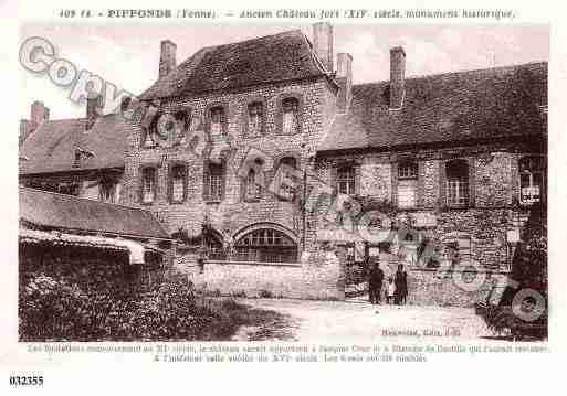 Ville de PIFFONDS, carte postale ancienne