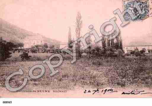 Ville de SELONNET, carte postale ancienne