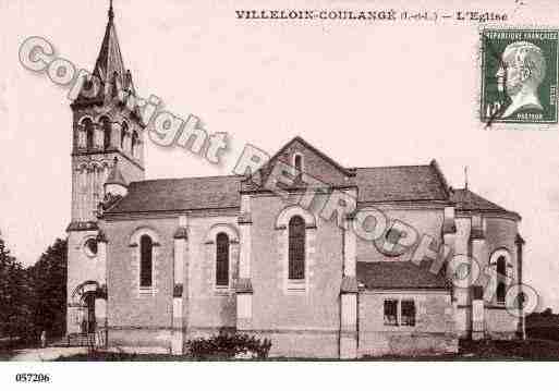 Ville de VILLELOINCOULANGE, carte postale ancienne