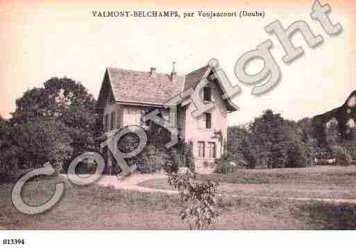 Ville de VOUJEAUCOURT, carte postale ancienne