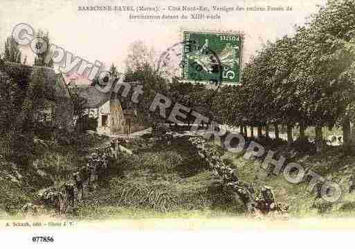 Ville de BARBONNEFAYEL, carte postale ancienne