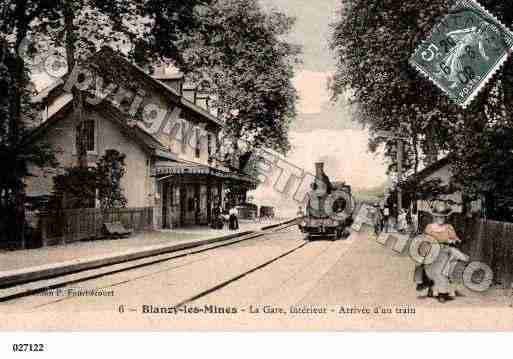 Ville de BLANZY, carte postale ancienne