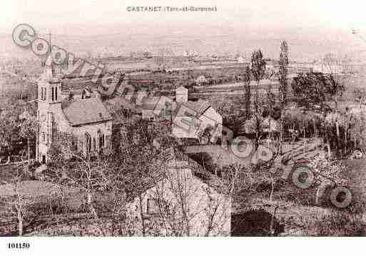 Ville de CASTANET, carte postale ancienne