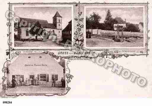 Ville de DAHLENHEIM, carte postale ancienne