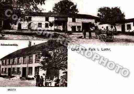 Ville de FALCK, carte postale ancienne