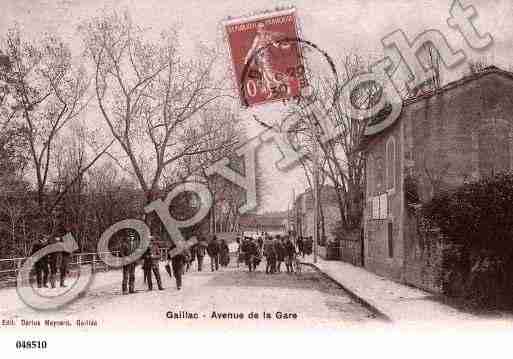 Ville de GAILLACTESSONNIERES, carte postale ancienne