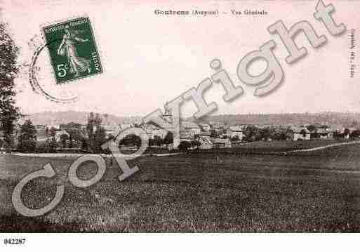 Ville de GOUTRENS, carte postale ancienne