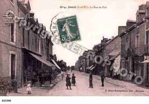 Ville de JANZE, carte postale ancienne