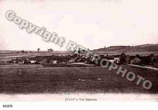 Ville de JULLY, carte postale ancienne