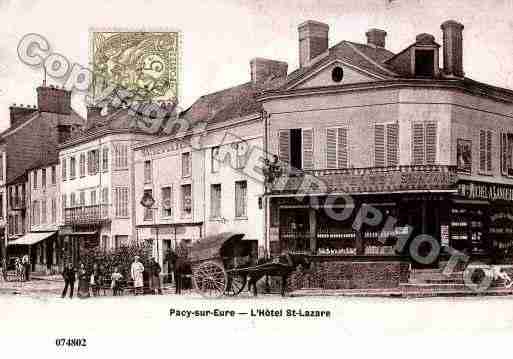 Ville de PACYSUREURE, carte postale ancienne