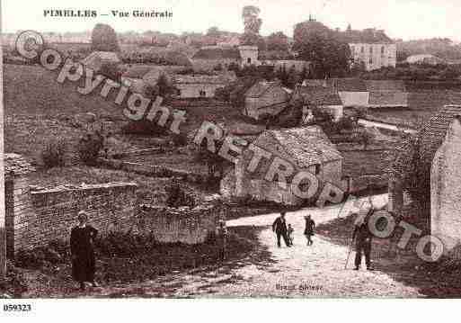 Ville de PIMMELLES, carte postale ancienne