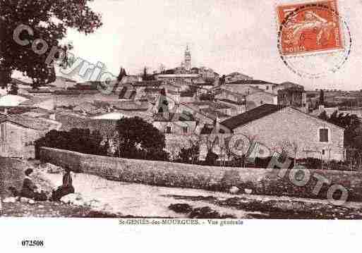 Ville de SAINTGENIESDESMOURGUES, carte postale ancienne