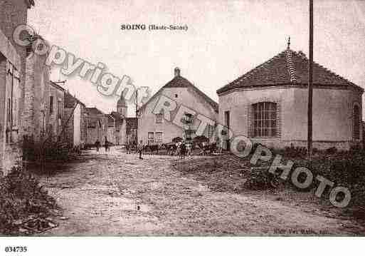 Ville de SOING, carte postale ancienne