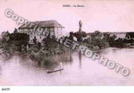 Ville de SOING, carte postale ancienne