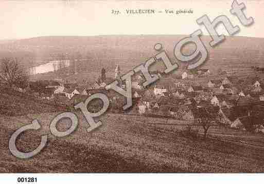 Ville de VILLECIEN, carte postale ancienne
