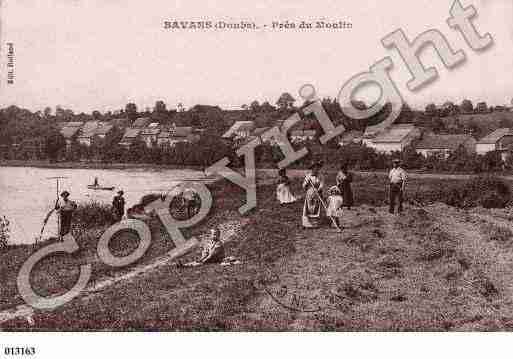 Ville de BAVANS, carte postale ancienne