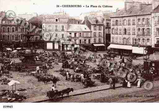 Ville de CHERBOURG, carte postale ancienne