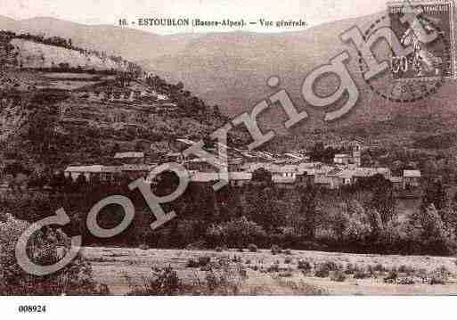 Ville de ESTOUBLON, carte postale ancienne Ville de ESTOUBLON, carte postale ancienne