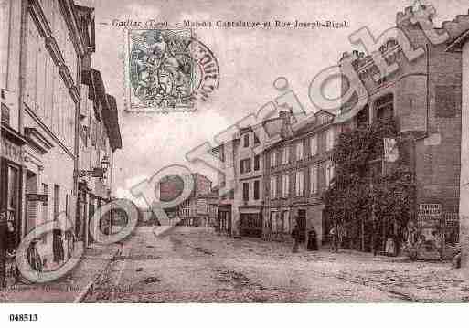 Ville de GAILLACTESSONNIERES, carte postale ancienne