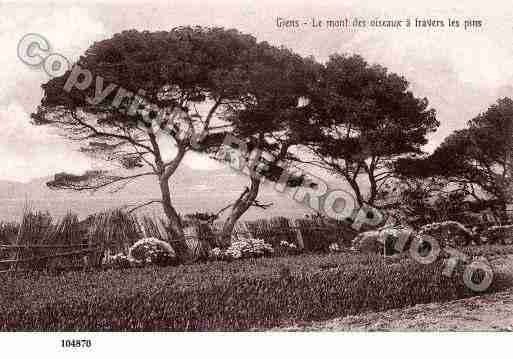 Ville de GIENS, carte postale ancienne