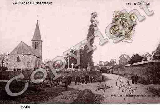 Ville de GIEVILLE, carte postale ancienne