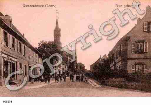 Ville de GOETZENBRUCK, carte postale ancienne