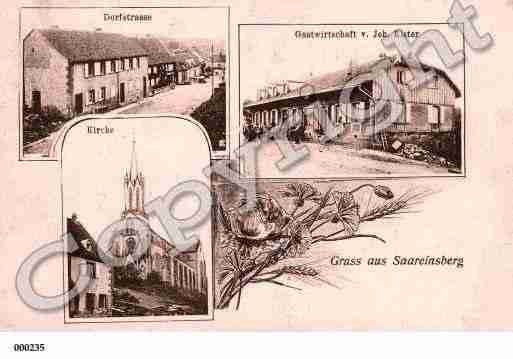 Ville de GOETZENBRUCK, carte postale ancienne