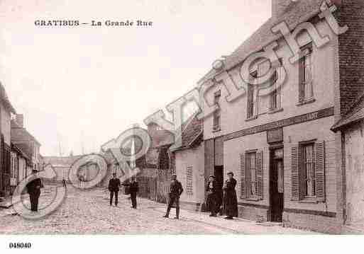 Ville de GRATIBUS, carte postale ancienne