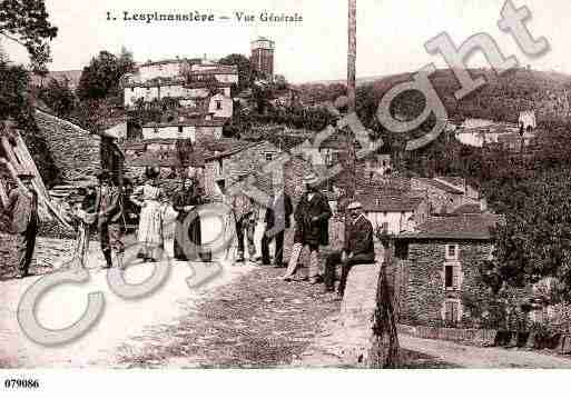 Ville de LESPINASSIERE, carte postale ancienne