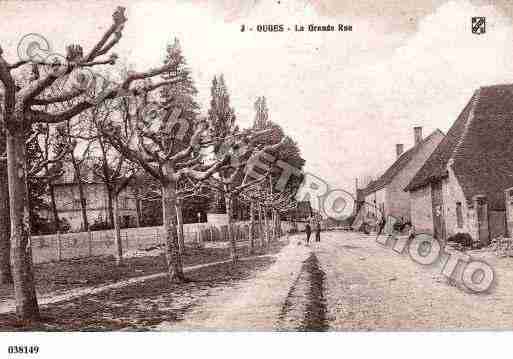 Ville de OUGES, carte postale ancienne