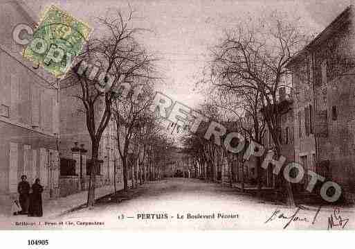 Ville de PERTUIS, carte postale ancienne