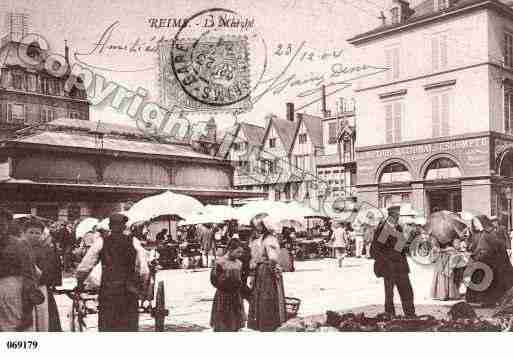 Ville de REIMS, carte postale ancienne