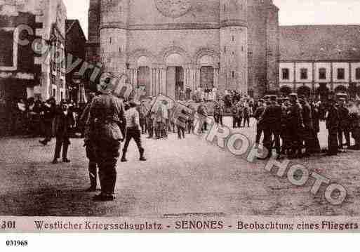 Ville de SENONES, carte postale ancienne