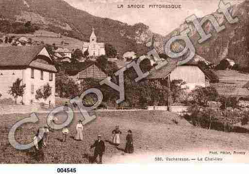 Ville de VACHERESSE, carte postale ancienne