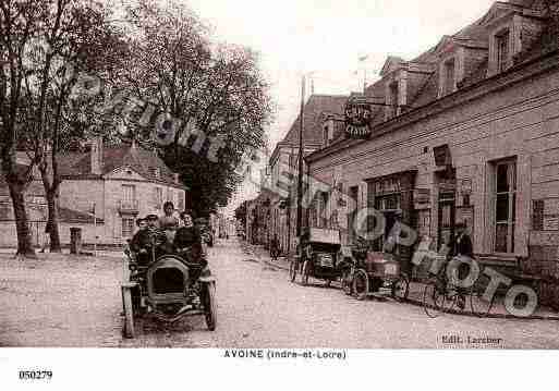 Ville de AVOINE, carte postale ancienne