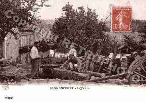 Ville de BANNONCOURT, carte postale ancienne