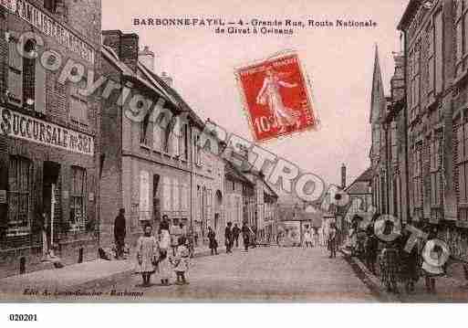 Ville de BARBONNEFAYEL, carte postale ancienne