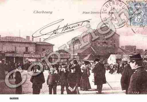 Ville de CHERBOURG, carte postale ancienne