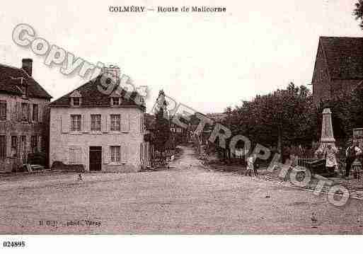 Ville de COLMERY, carte postale ancienne