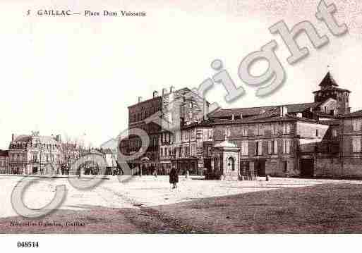 Ville de GAILLACTESSONNIERES, carte postale ancienne