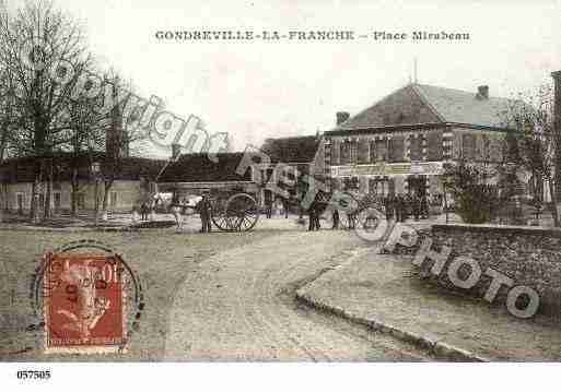 Ville de GONDREVILLELAFRANCHE, carte postale ancienne