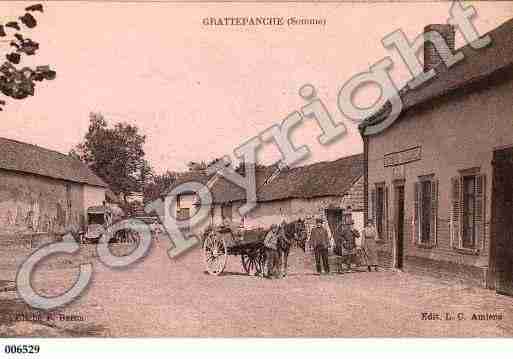Ville de GRATTEPANCHE, carte postale ancienne