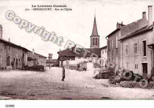 Ville de LENONCOURT, carte postale ancienne