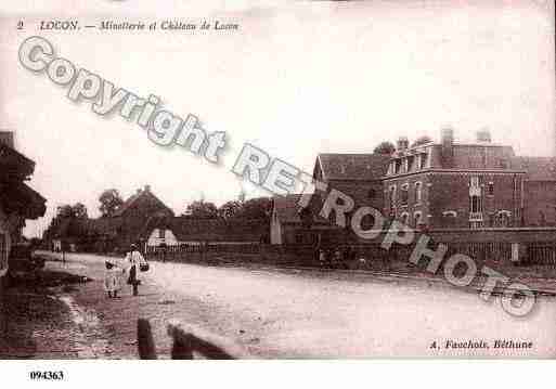 Ville de LOCON, carte postale ancienne