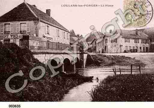 Ville de LOULANSLESFORGES, carte postale ancienne