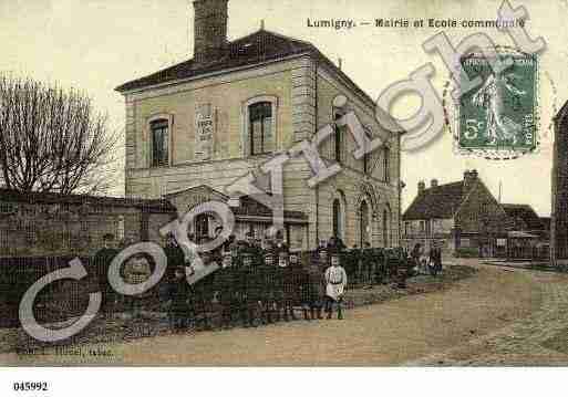 Ville de LUMIGNY, carte postale ancienne