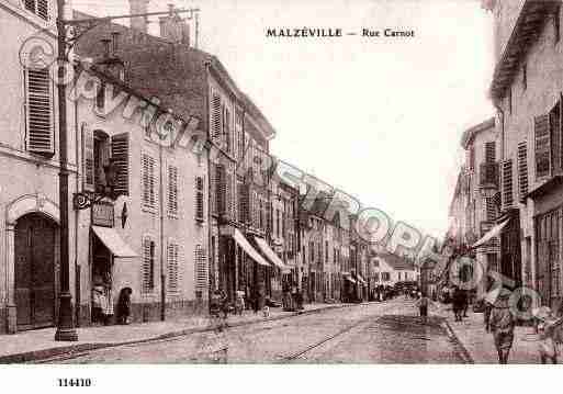 Ville de MALZEVILLE, carte postale ancienne