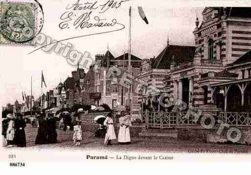 Ville de PARAME, carte postale ancienne